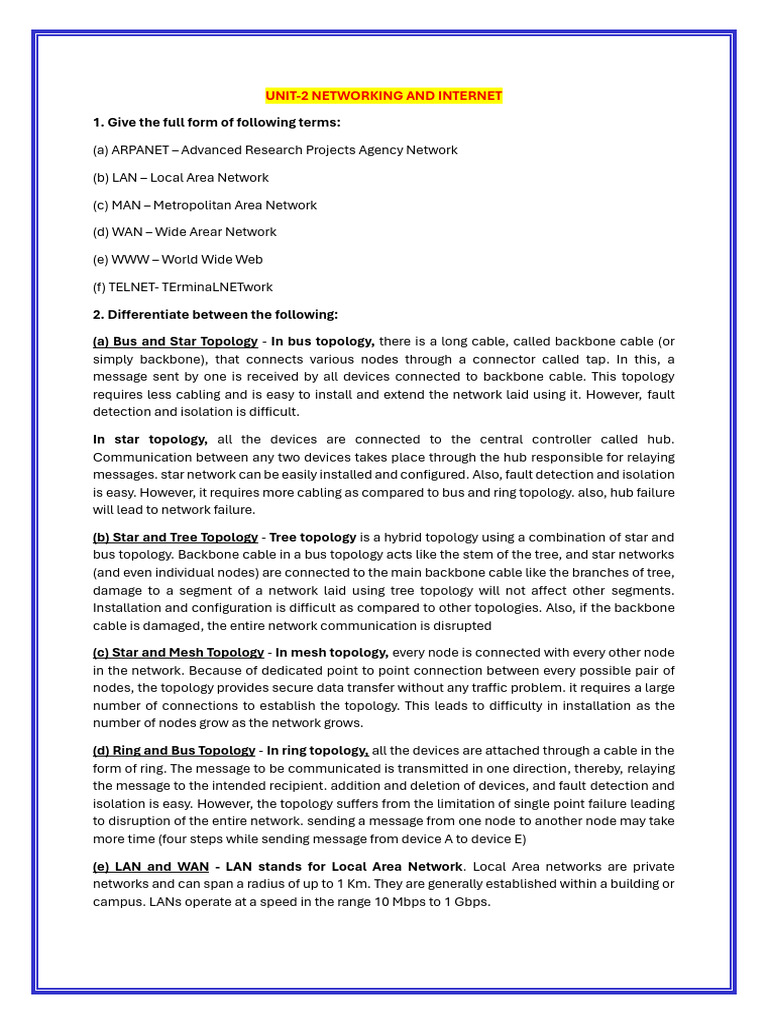 IT Notes Networking - NetBeans | PDF | Internet Protocols | Computer ...