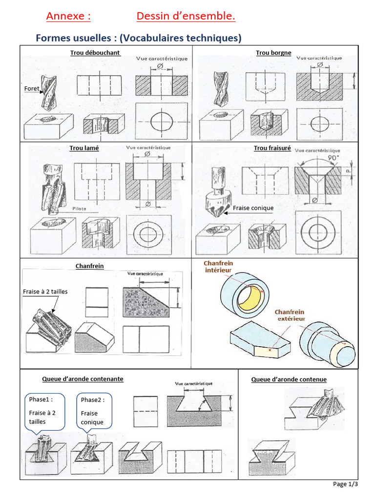 Annexe Dessin Densemble Copie | PDF | Vis de fixation | Écrou