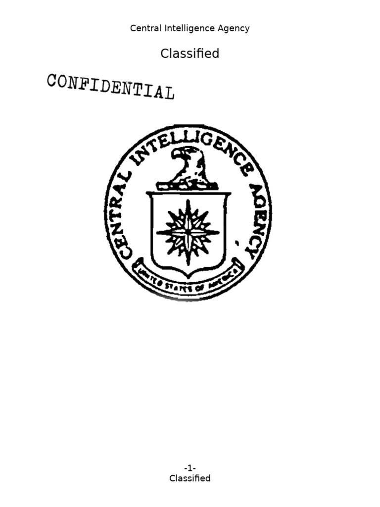 CIA Dosier | PDF