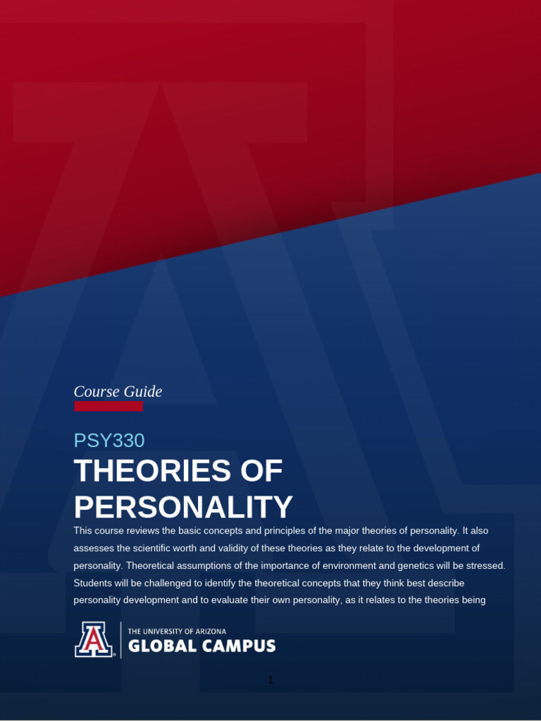 Psy330 Uagc CG 2026 02 25 HP | PDF | Personality Type | Psychology