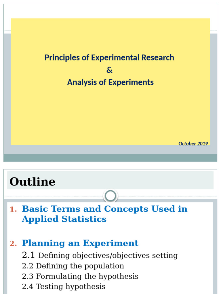 Experimental Designs-I | PDF | Analysis Of Variance | Experiment