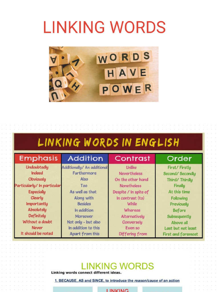 Linking Words | PDF