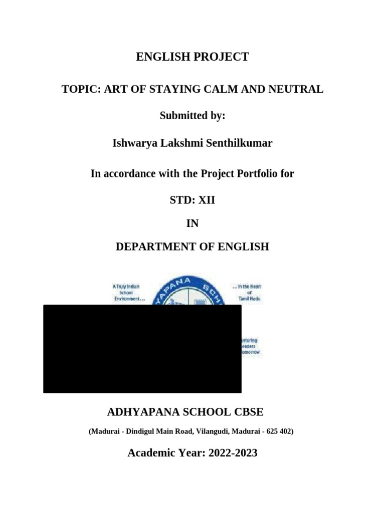 ALS Project Format For 2022-23 | PDF