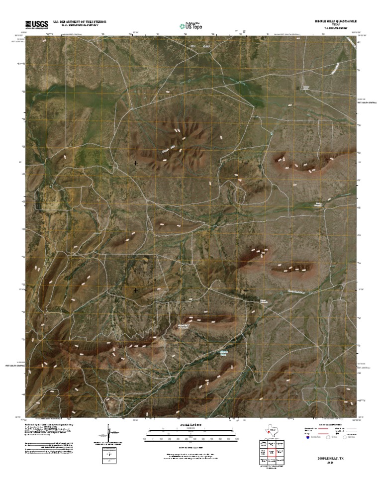 Topographic Map of Dimple Hills | PDF
