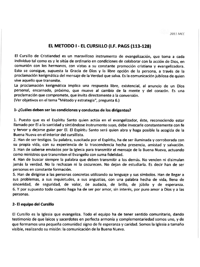 DOC-El Cursillo | PDF