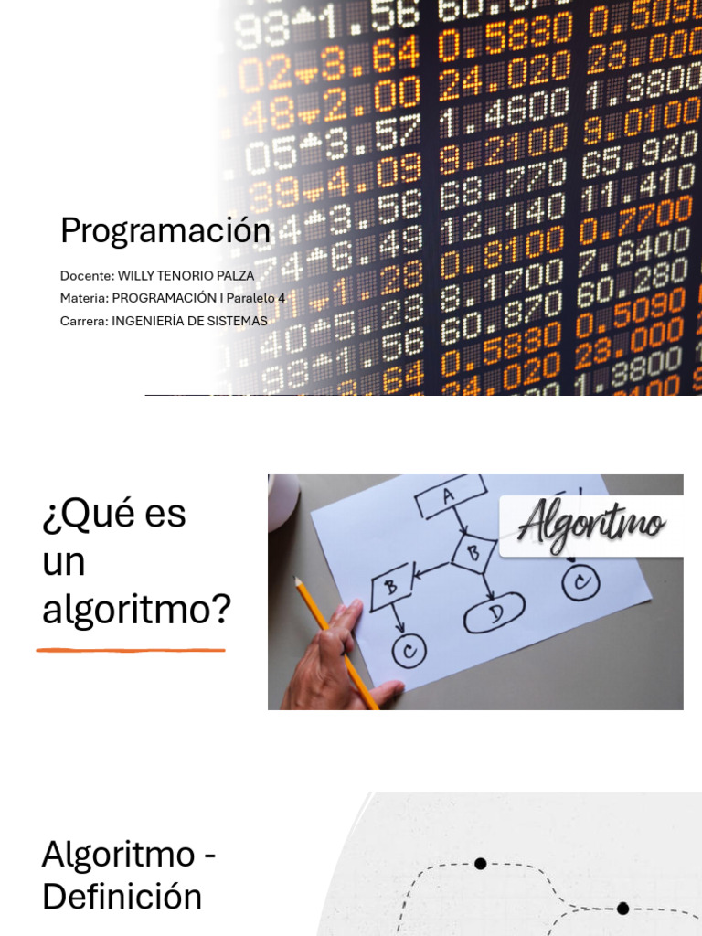 Unidad I - 01 Conceptos Básicos | PDF | Algoritmos | Programación de ...