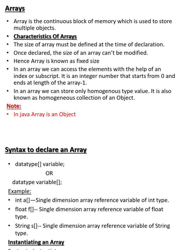 Arrays | PDF