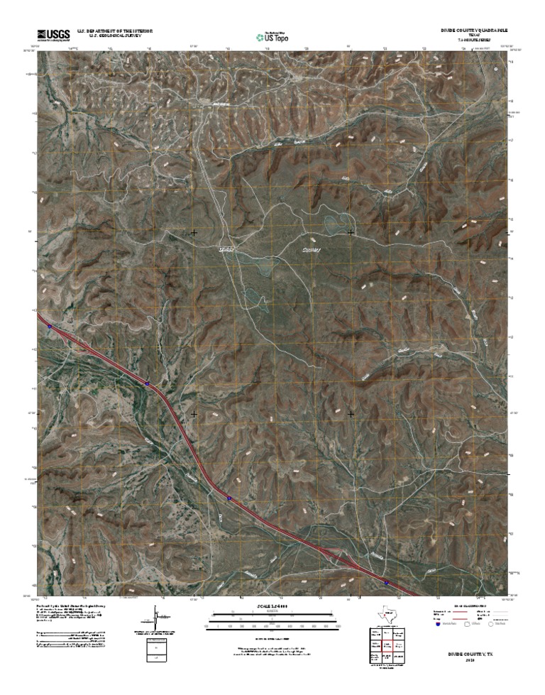 Topographic Map of Divide Country | PDF | United States Geological ...
