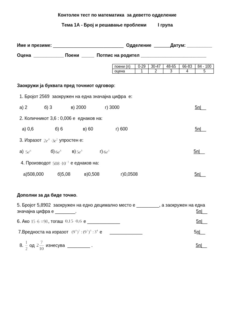 IX-PRV Kontrolen Test | PDF