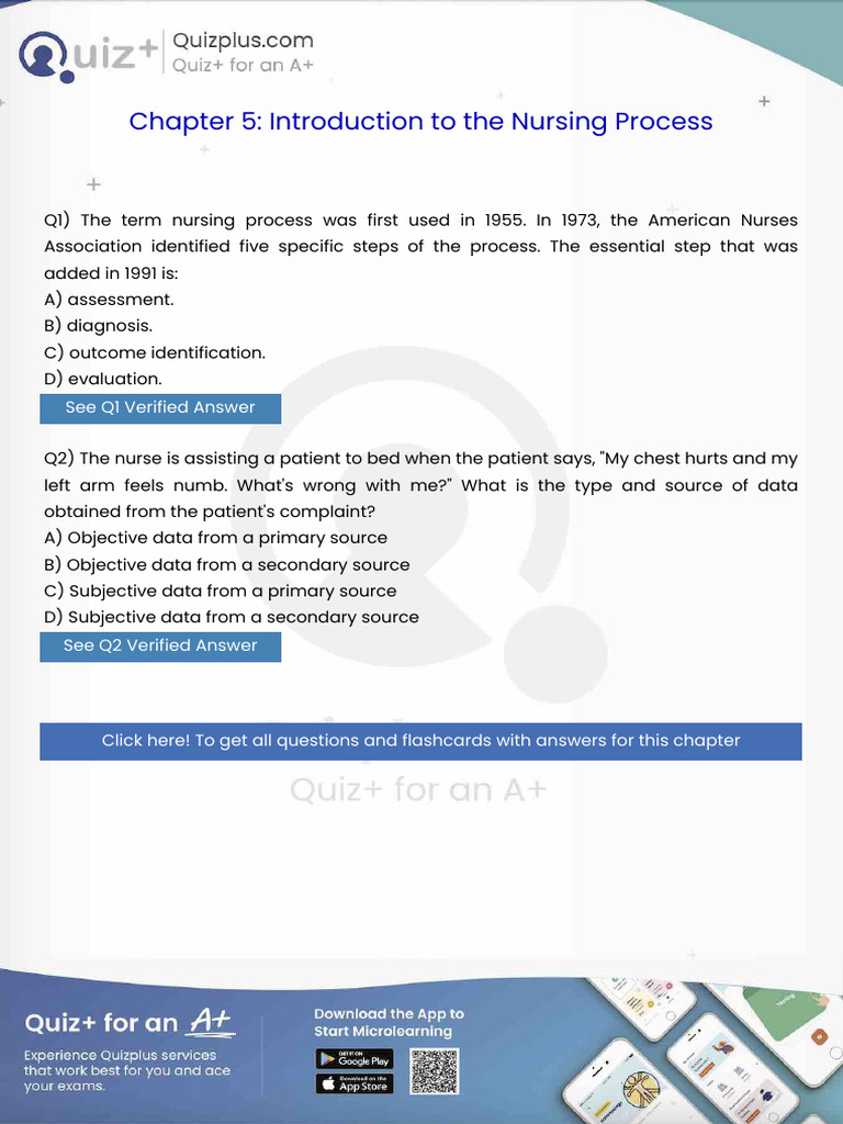 The Term Nursing Process Was First Used in 1955 in 1973 The American ...