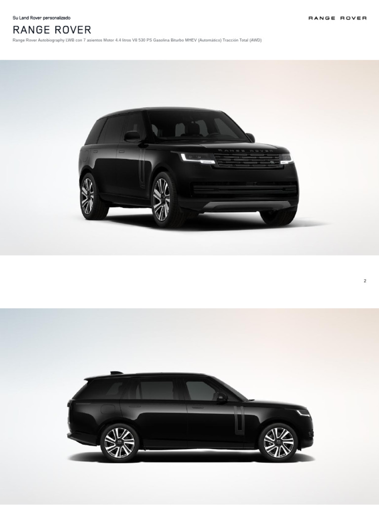 Range Rover | PDF | Tracción en las cuatro ruedas | Estilos de carrocería