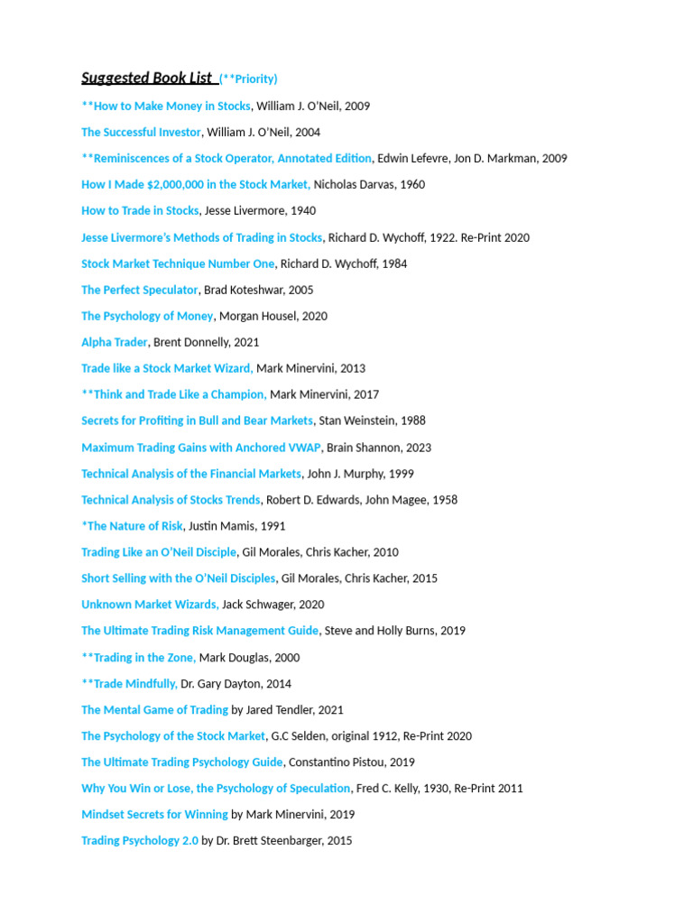 Book List | PDF