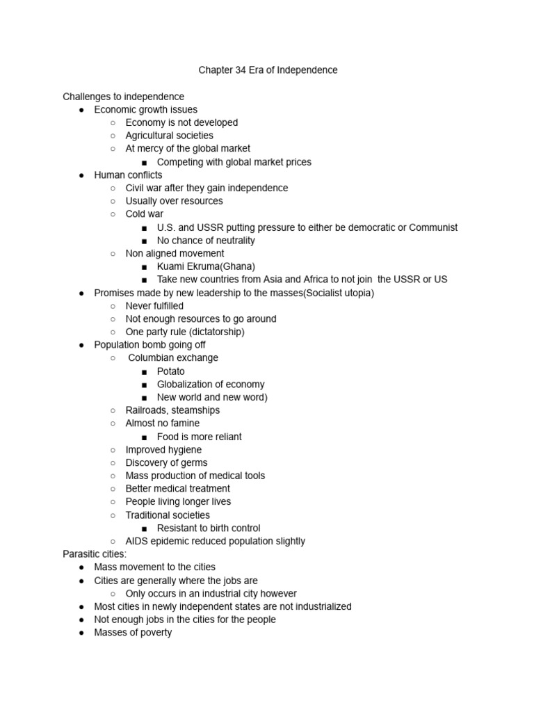 AP World Unit Notes | PDF