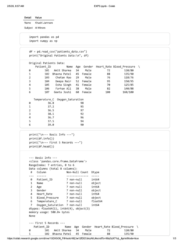 EXP3 | PDF