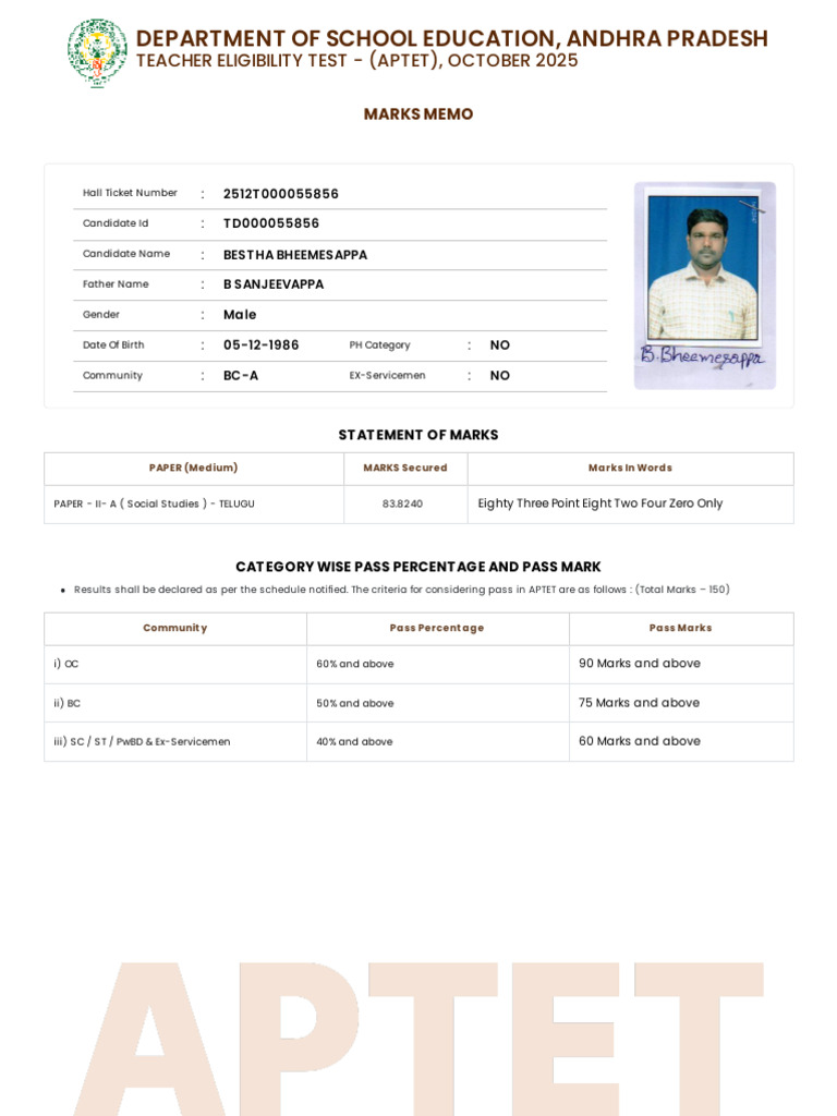 AP TET To DSC - . | PDF