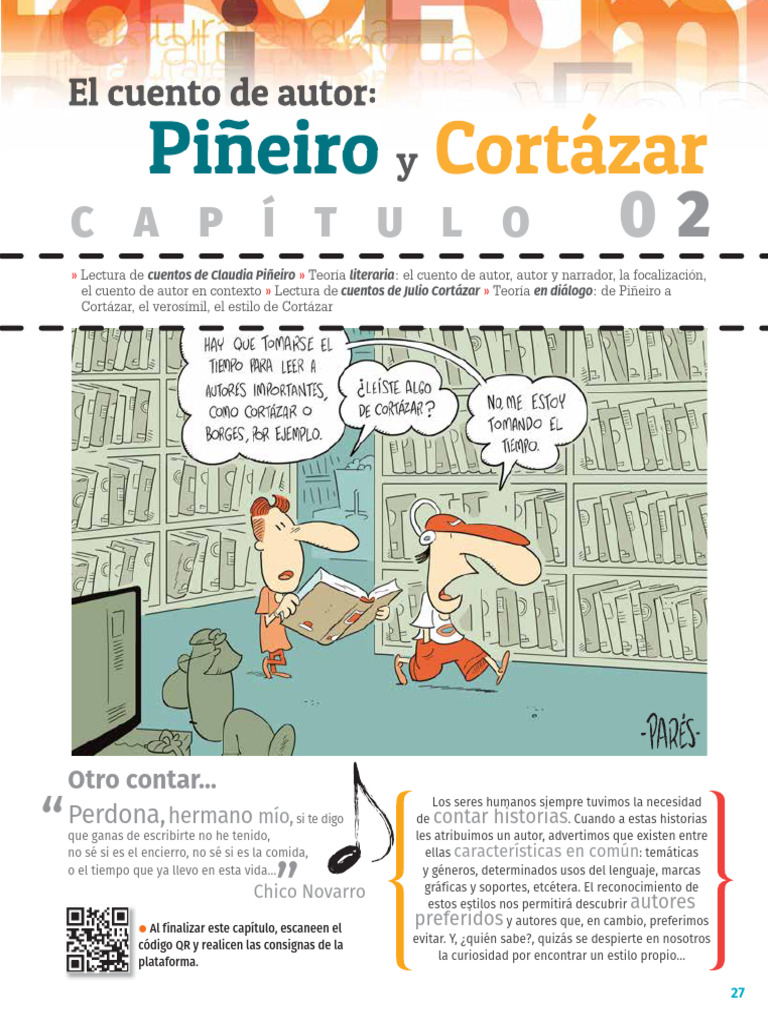 El Cuento de Autor Piñeyro y Cortázar | PDF | Narración | Cuentos