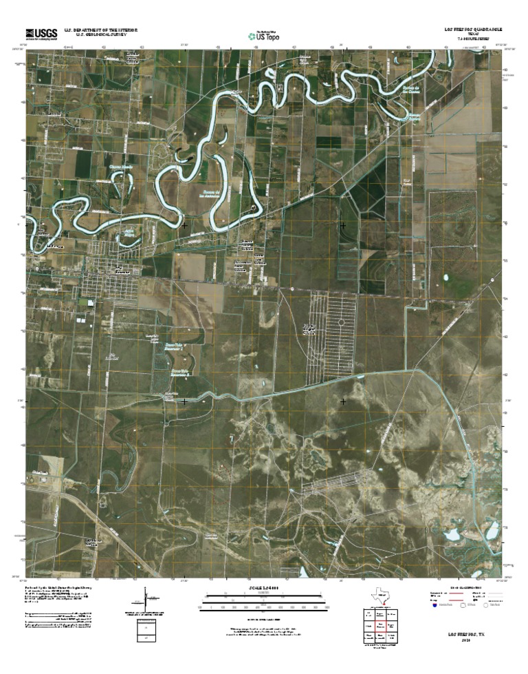 Topographic Map of Los Fresnos United States Geological Survey Map