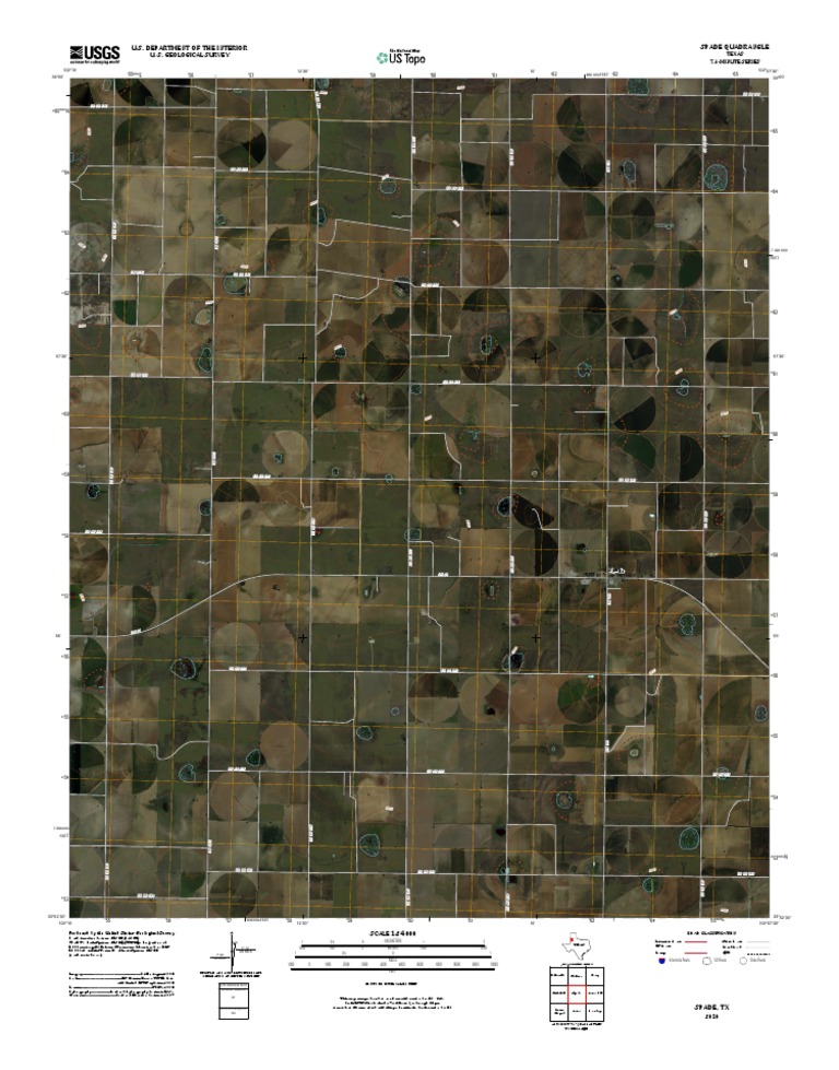 Spade TX 7.5-Minute Quadrangle Map | PDF | United States Geological ...