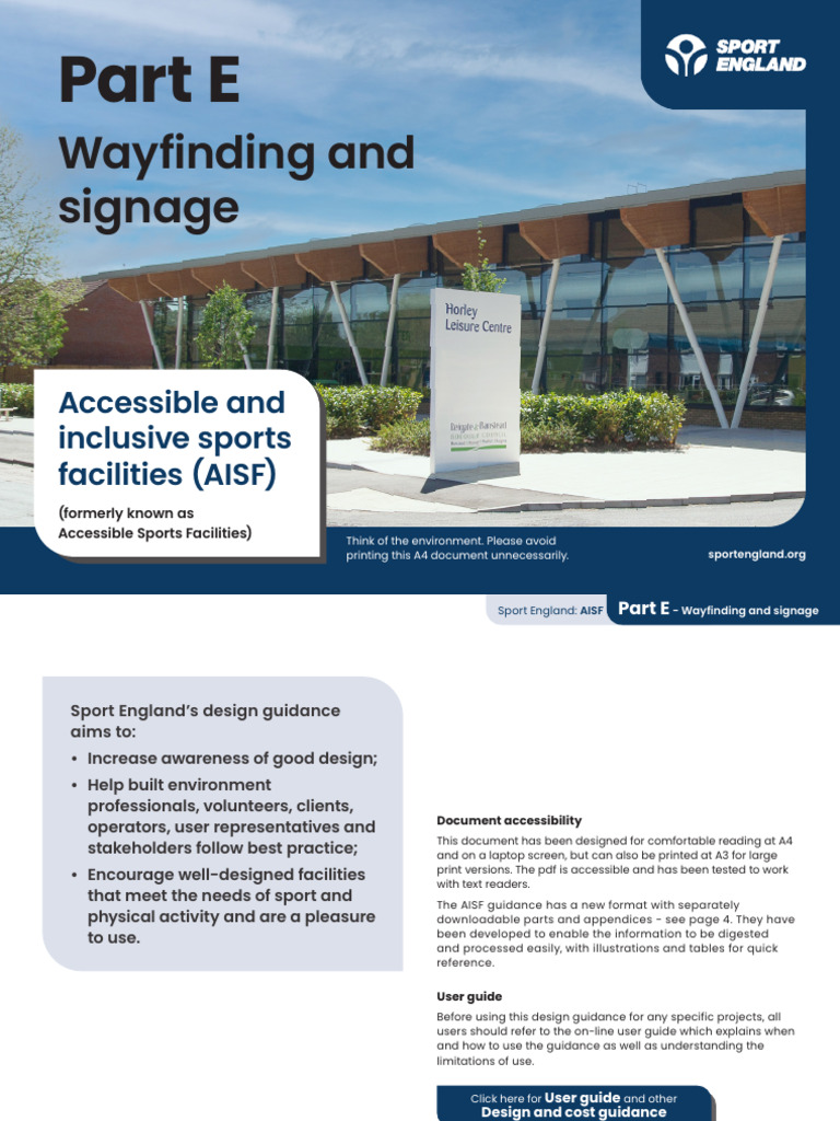 AISF Part E Wayfinding and Signage Rev005 1 | PDF | Navigation ...