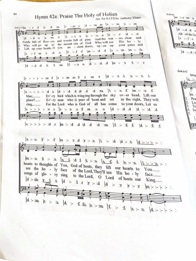 Hymn 42e. Praise The Holy of Holies | PDF