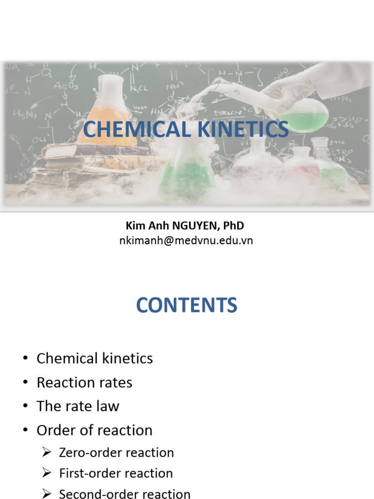 Chemical Kinetics | PDF | Reaction Rate | Chemical Kinetics
