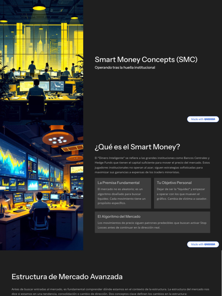 Smart Money Concepts SMC | PDF | Mercado (economía) | Precios