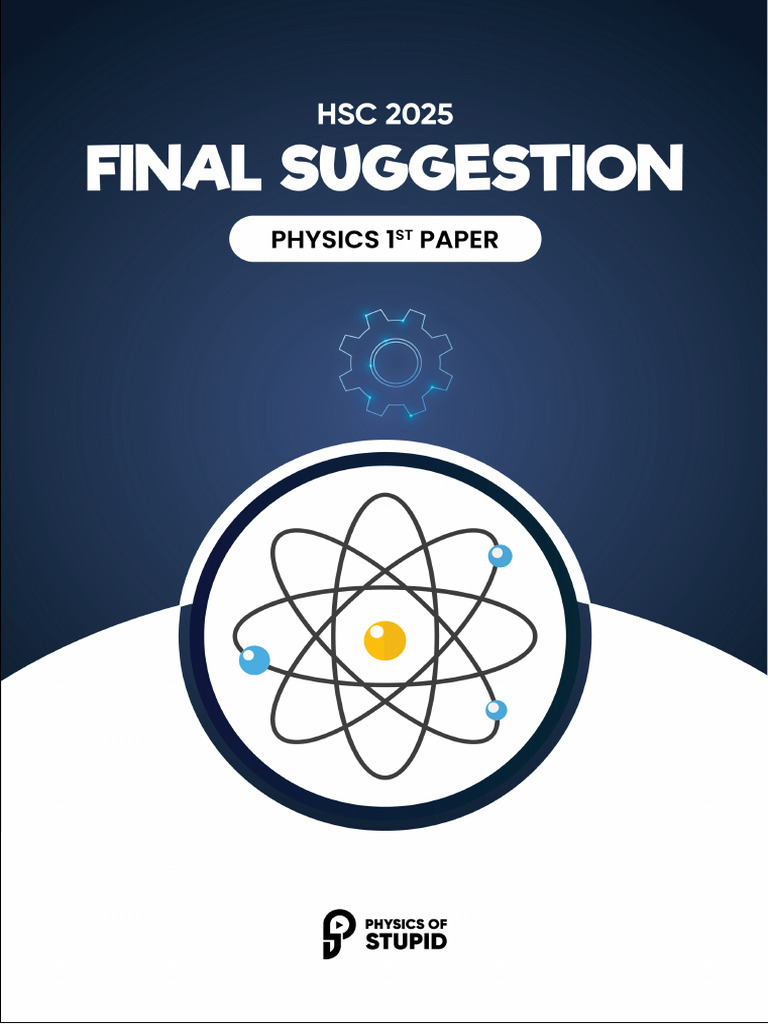 Suggestion Sheet - Physics 1st Paper | PDF