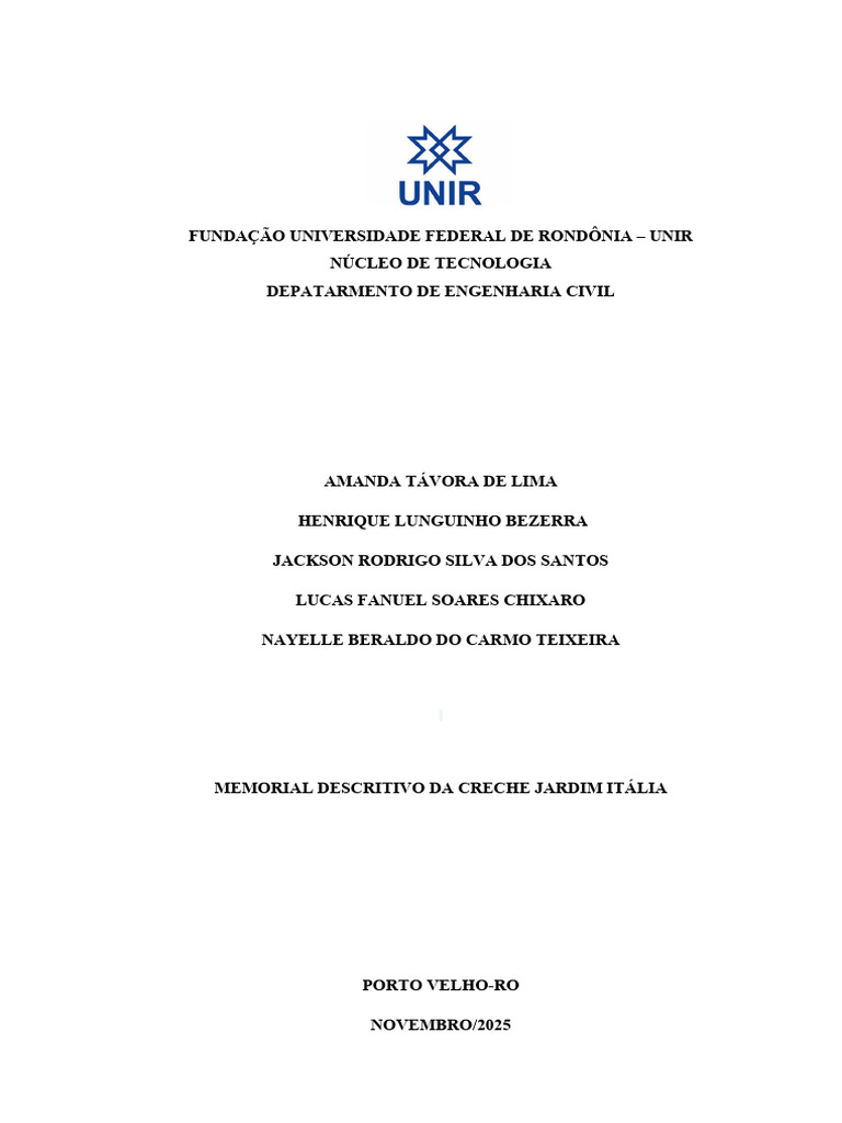 Memorial Descritivo de Construção II | PDF | Concreto | Argamassa ...