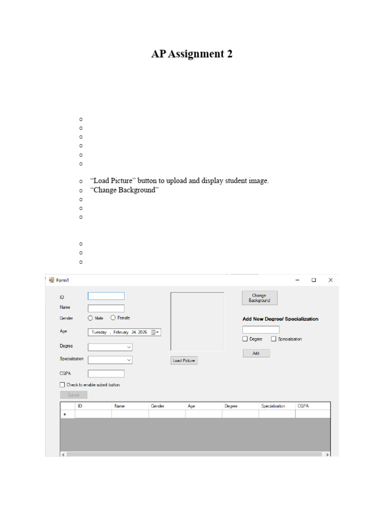 AP Assignment 2 | PDF