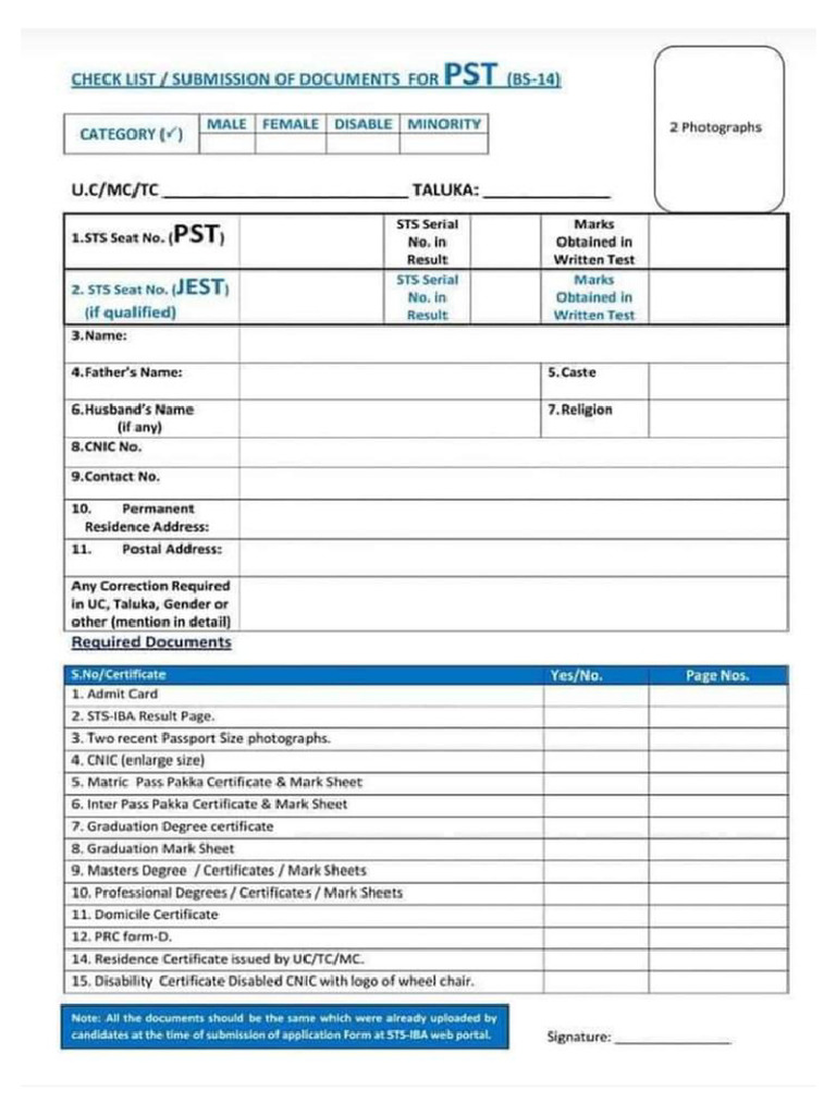 Check List PST | PDF