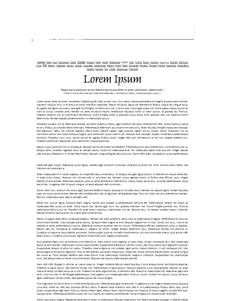 Lorem Ipsum | PDF