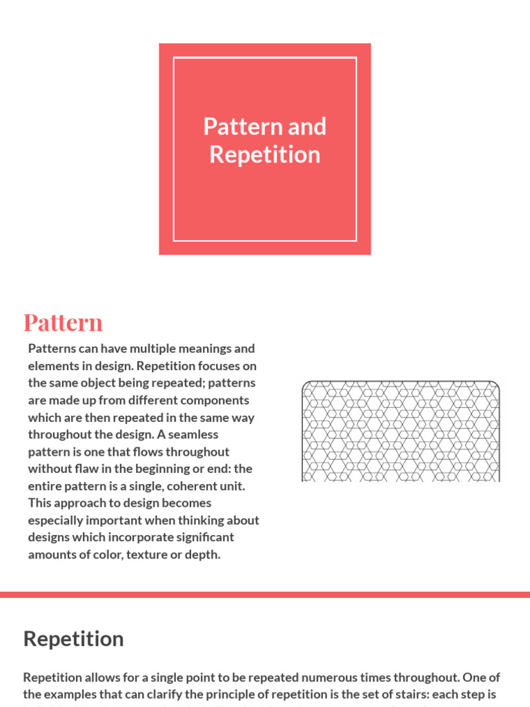 Pattern and Repetition | PDF | Pattern
