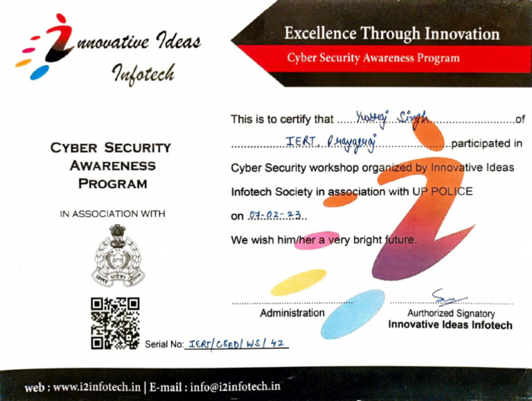 Cyber Security Certificate | PDF