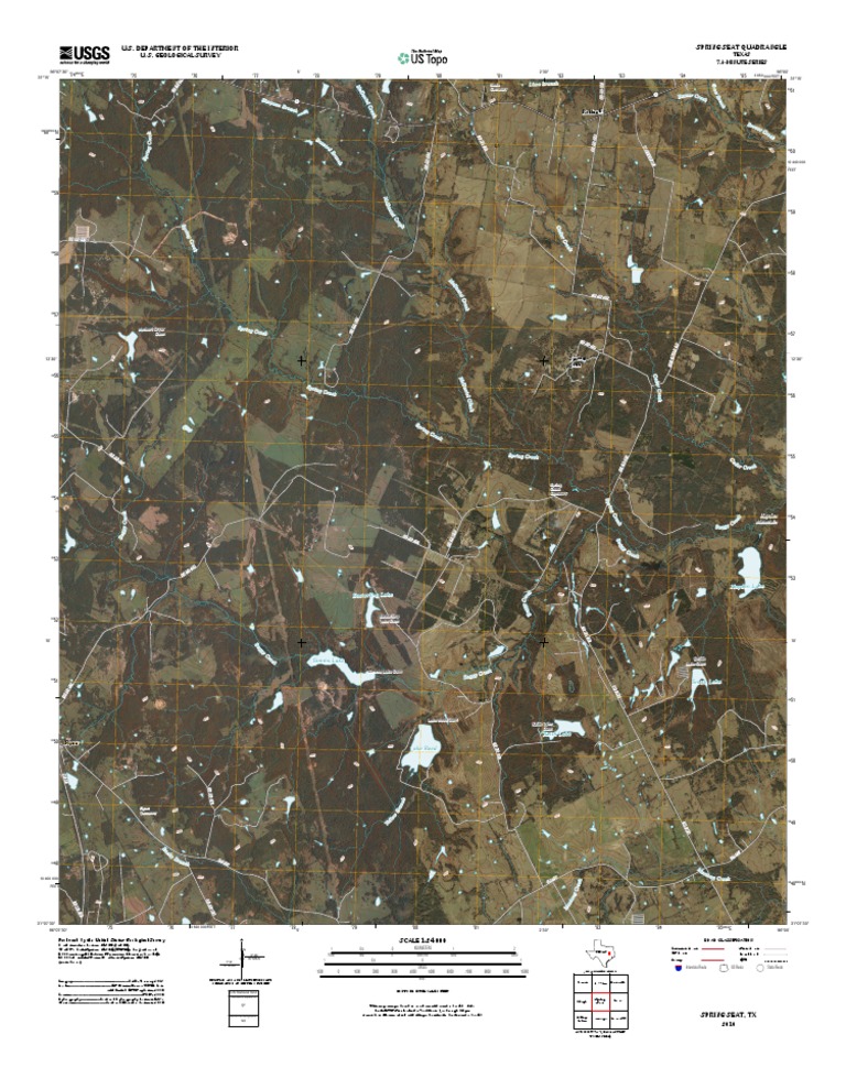 Topographic Map of Spring Seat | PDF | Surveying | Geomatics