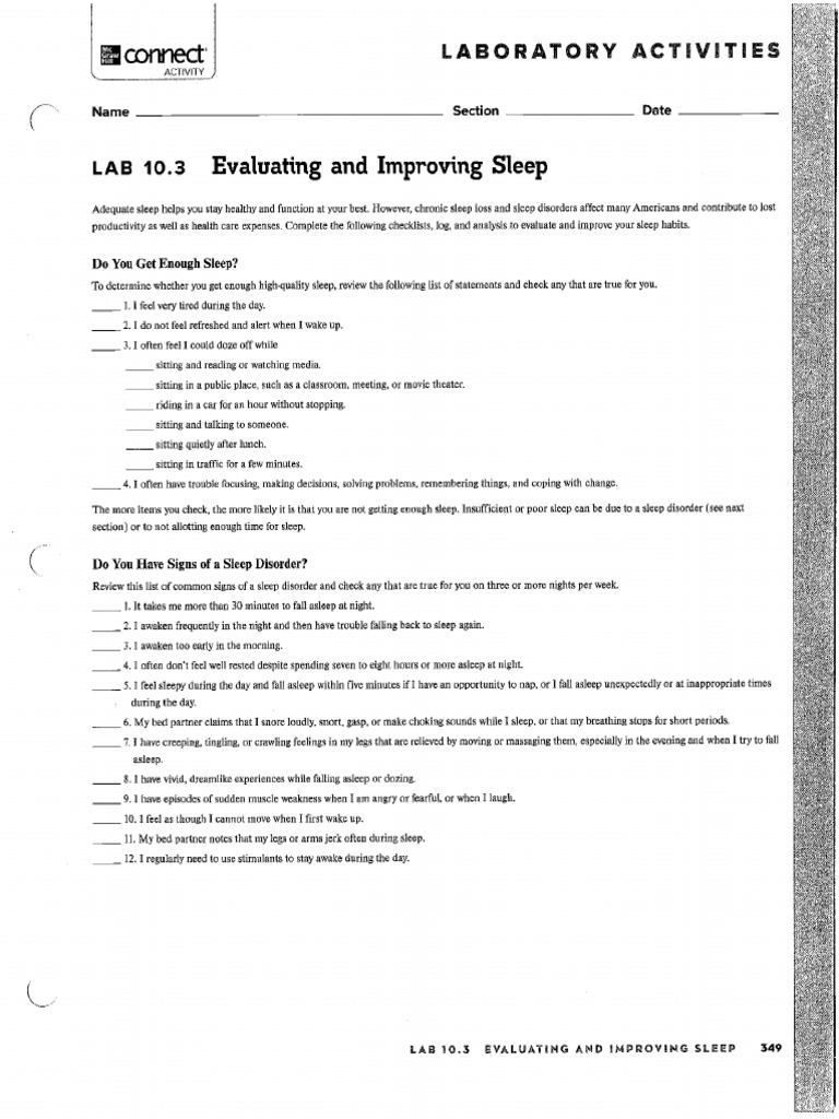 Sleep Survey | PDF