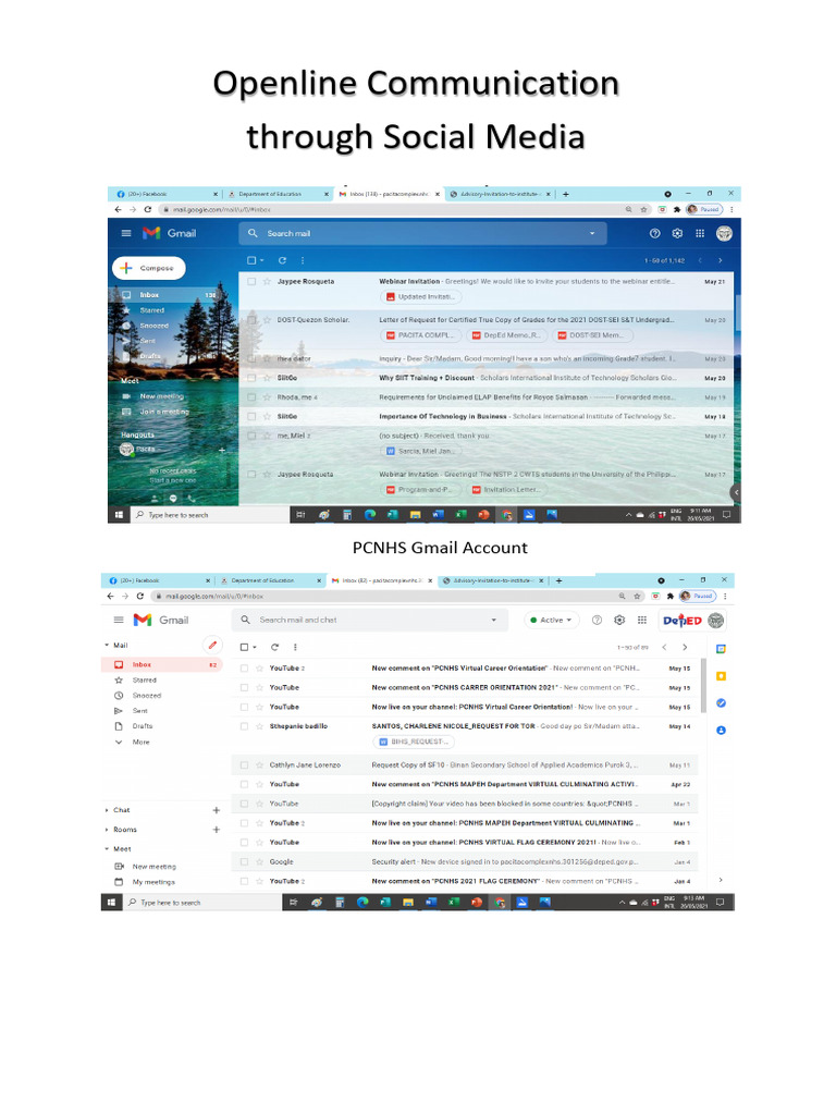 Openline Commuication Through Social Media | PDF