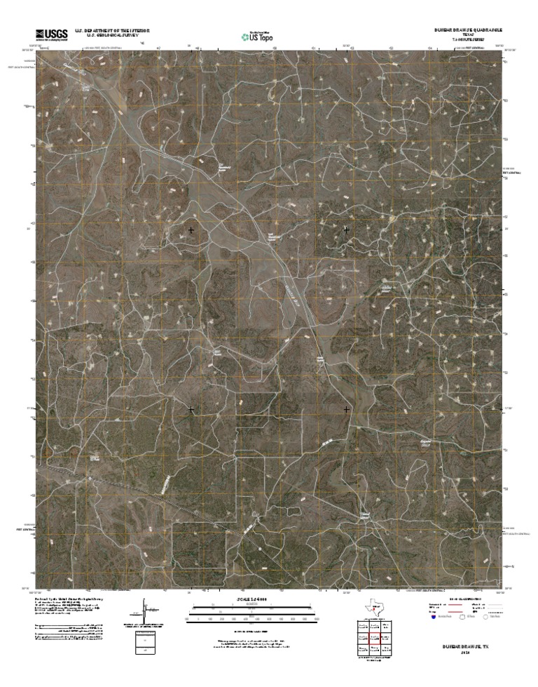 Topographic Map of Dunbar Draw SE PDF United States Geological