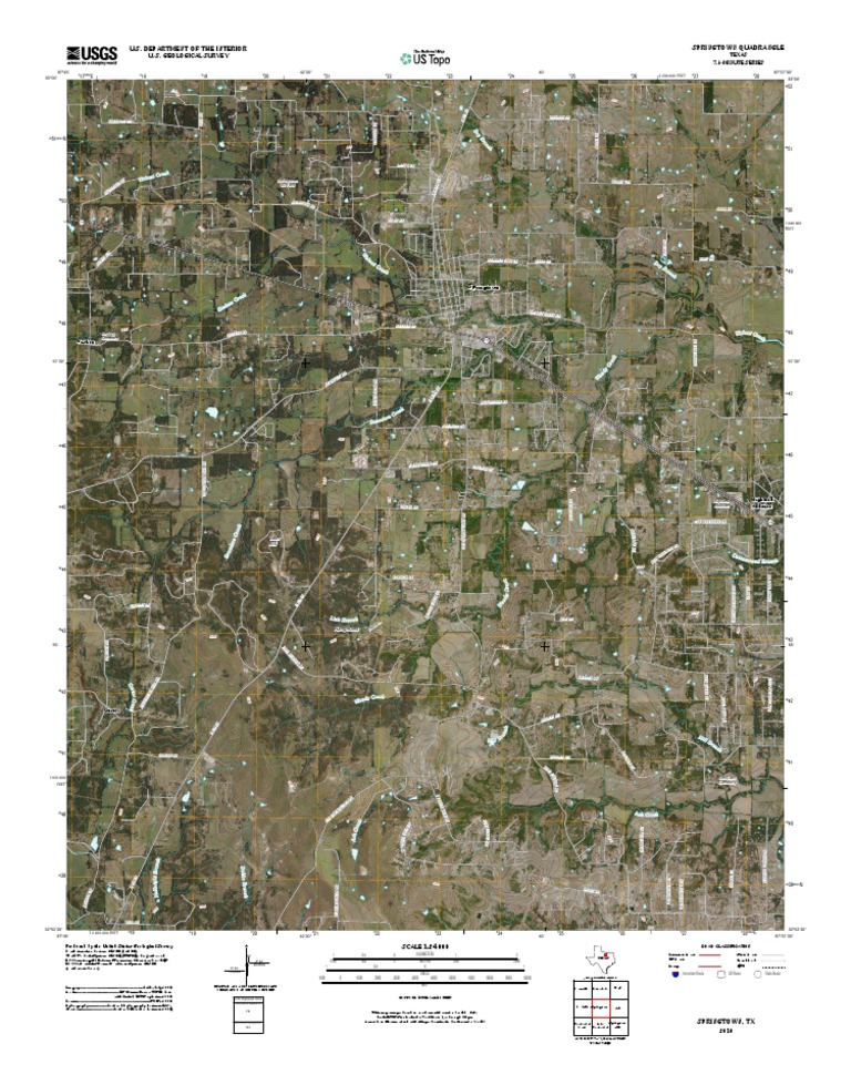 Topographic Map of Springtown PDF