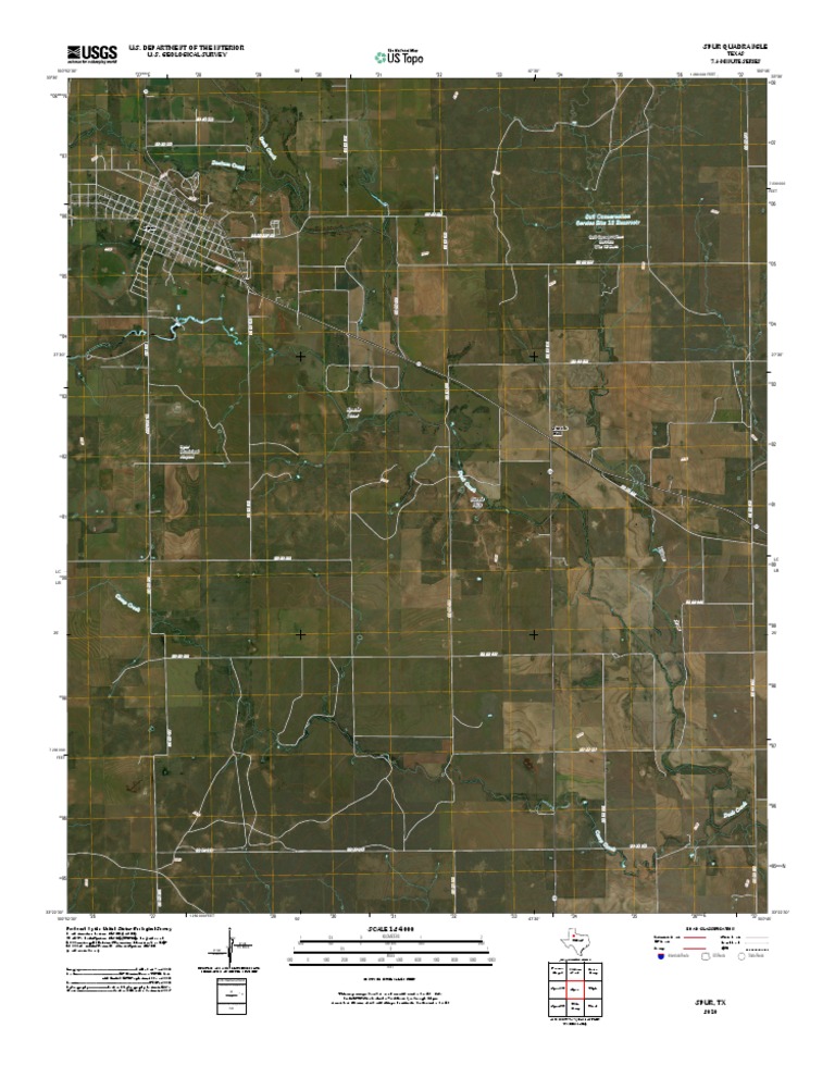 Spur, Texas 7.5-Minute Map Overview | PDF | Geomatics | United States ...