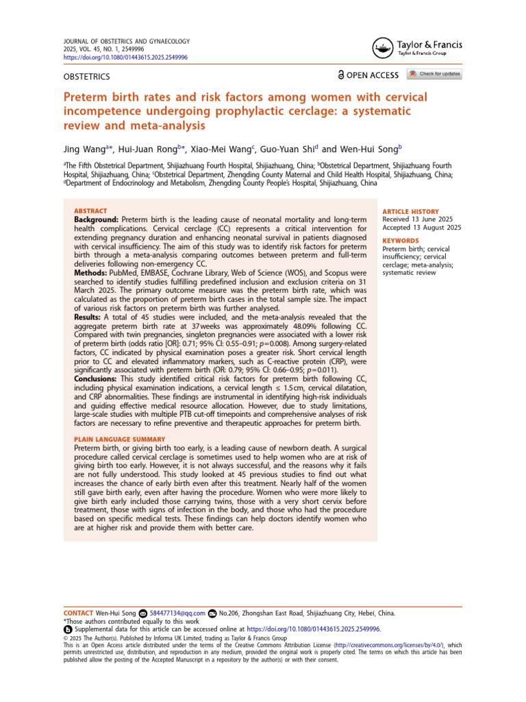 EBSCO-FullText-03 02 2026 | PDF | Preterm Birth | Pregnancy