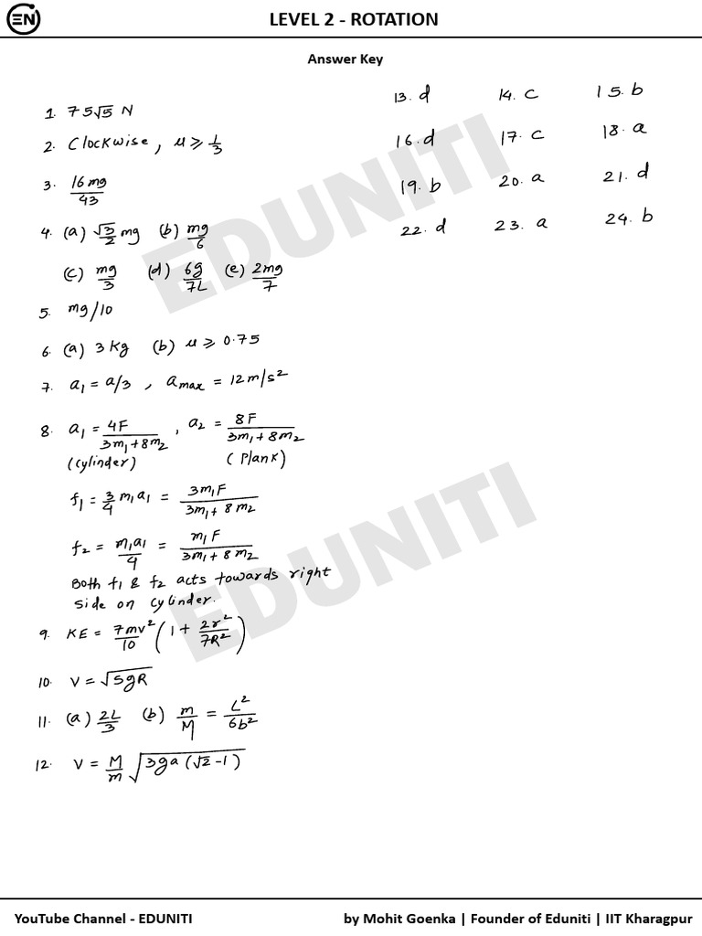Level 2 Answer Key | PDF