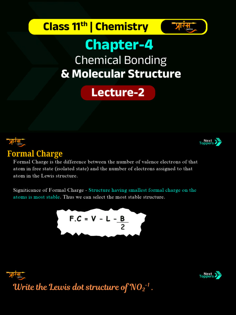 Chemical Bonding & Molecular Structure L2 | PDF | Ionic Bonding ...