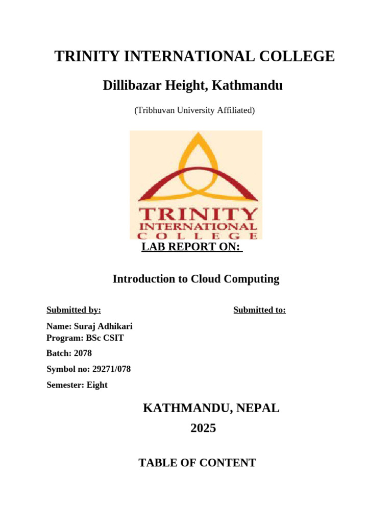 Cloud Computing Lab | PDF