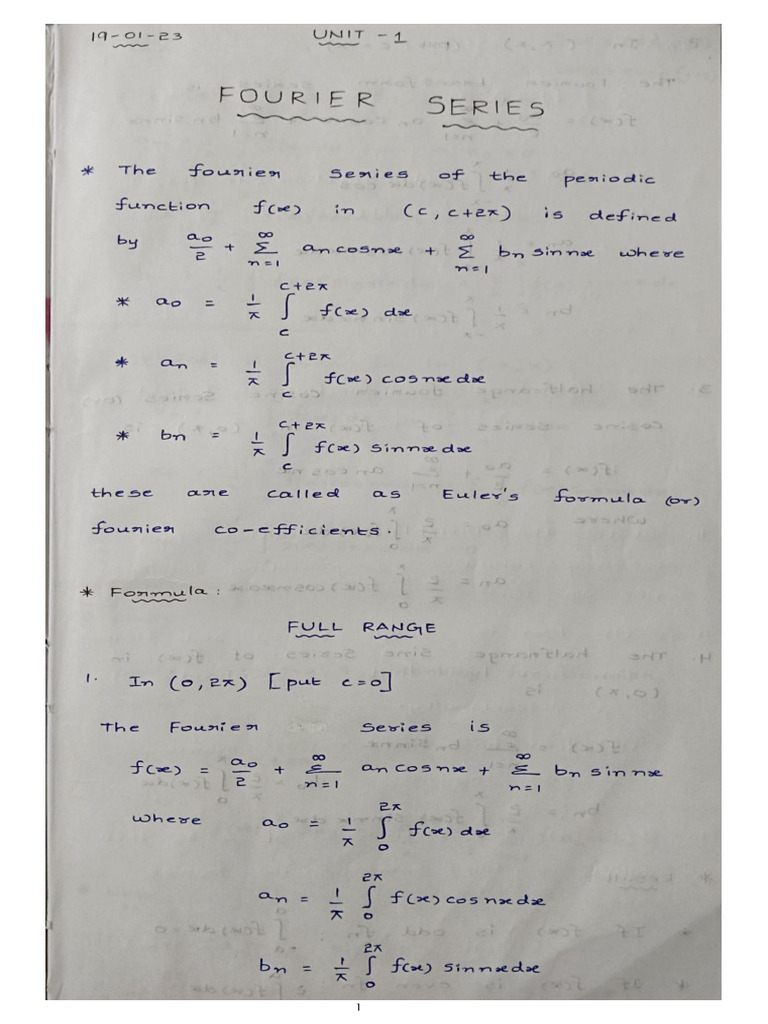 Maths Sem 4 Unit 1 | PDF