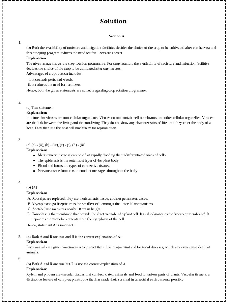 Solution of Science Annual Examination | PDF | Weight | Chemical Substances