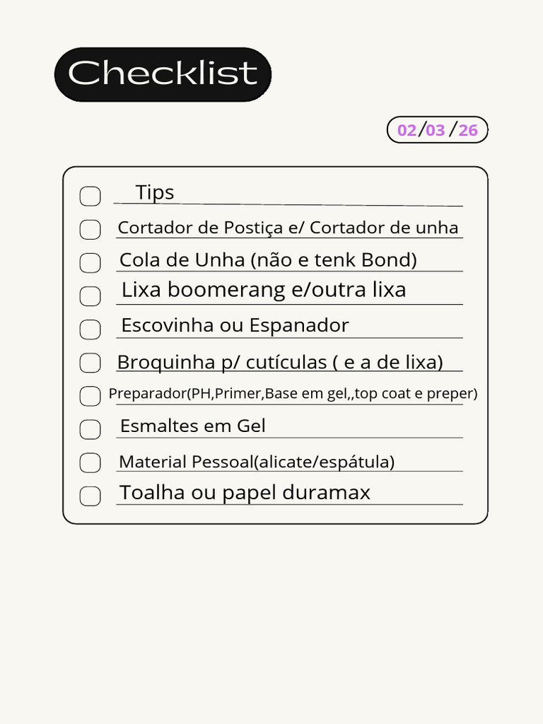 Beige and Black Simple Minimalist Checklist - 20260225 - 012319 - 0000 ...