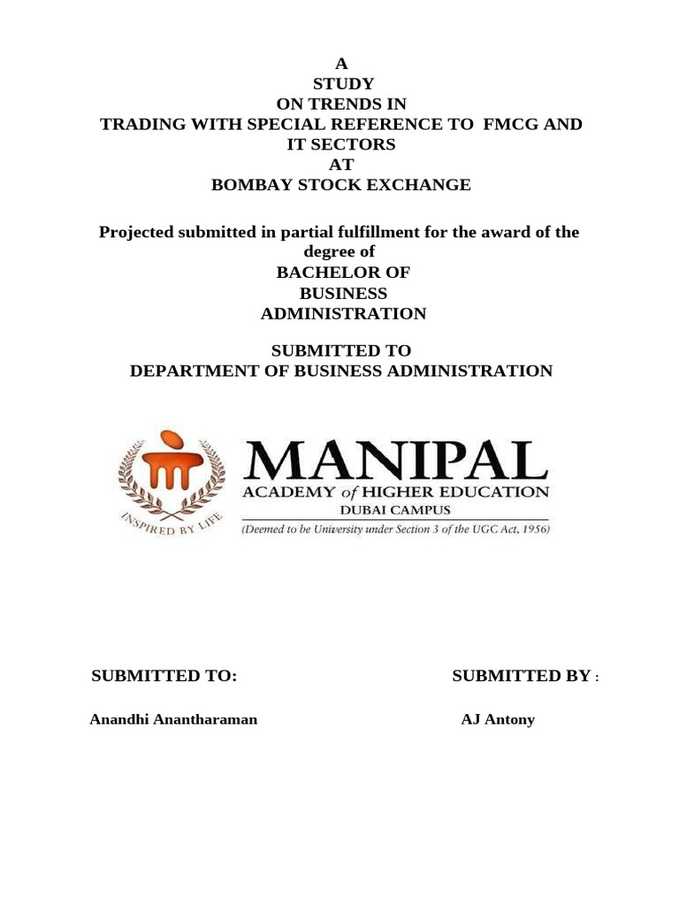 Research Project Stock Market | PDF | Stocks | Stock Market