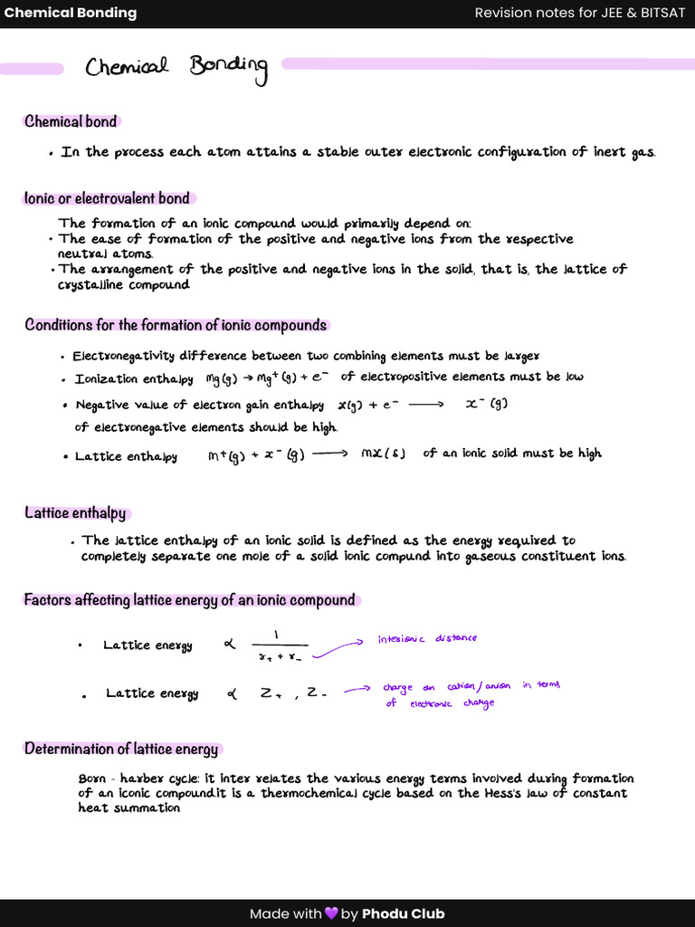 Chemical Bonding | PDF | Ion | Chemical Bond