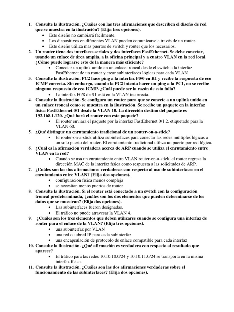 CCNA3 Respuestas Cap.6 | PDF | Enrutador (Computación) | Dirección IP