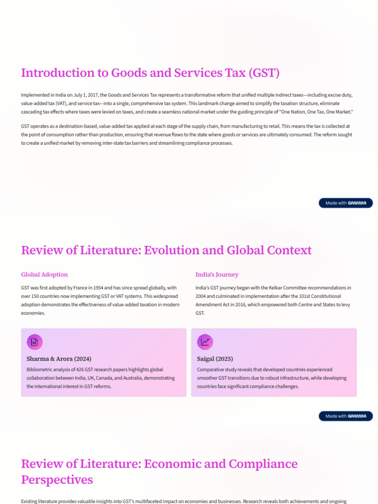 Introduction To Goods and Services Tax GST | PDF | Taxes | Value Added Tax